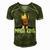 Womens Maga King Shirt The Great Maga King Trump Ultra Maga Men's Short Sleeve V-neck 3D Print Retro Tshirt Green