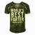 Worlds Best Farter I Mean Father Funny Fathers Day Husband Fathers Day Gif Men's Short Sleeve V-neck 3D Print Retro Tshirt Green