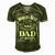 World´S Best No 1 Dad – Daddy – Father - Gift Men's Short Sleeve V-neck 3D Print Retro Tshirt Green