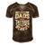 Awesome Dads Have Tattoos And Beards Funny Fathers Day Gift Men's Short Sleeve V-neck 3D Print Retro Tshirt Brown