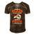 Being A Dad Is An Honor Being A Papa Is Priceless For Father Men's Short Sleeve V-neck 3D Print Retro Tshirt Brown