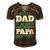 Being A Dadis An Honor Being A Papa Papa T-Shirt Fathers Day Gift Men's Short Sleeve V-neck 3D Print Retro Tshirt Brown