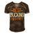 Best Bucking Papa Ever Papa T-Shirt Fathers Day Gift Men's Short Sleeve V-neck 3D Print Retro Tshirt Brown