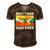 Best Tiger Dad Ever Happy Fathers Day Men's Short Sleeve V-neck 3D Print Retro Tshirt Brown