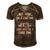 Camping - Not Here For A Long Time Just Here For A Good Time Men's Short Sleeve V-neck 3D Print Retro Tshirt Brown