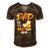 Dad Of The Bee Day Girl Hive Party Matching Birthday Men's Short Sleeve V-neck 3D Print Retro Tshirt Brown