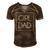 Delicate Girl Dad Tee For Fathers Day Men's Short Sleeve V-neck 3D Print Retro Tshirt Brown