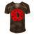 Dominica Flag Sisserou Parrot Gift Men's Short Sleeve V-neck 3D Print Retro Tshirt Brown