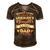 Father Grandpa Behind Every Great Lineman Daughter Is A Truly Amazing Dad480 Family Dad Men's Short Sleeve V-neck 3D Print Retro Tshirt Brown
