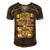 Father Grandpa Im A Lucky Daughter I Have A Freaking Awesome Dad Yes He Bought Me Thisdad Family Dad Men's Short Sleeve V-neck 3D Print Retro Tshirt Brown