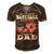 Favorite Baseball Player Calls Me Dad V2 Men's Short Sleeve V-neck 3D Print Retro Tshirt Brown