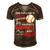 Favorite Baseball Player Calls Me Dad V3 Men's Short Sleeve V-neck 3D Print Retro Tshirt Brown