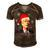Funny Anti Joe Biden Happy 4Th Of July Merry Christmas Men's Short Sleeve V-neck 3D Print Retro Tshirt Brown