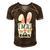 Funny Cute Pink Bunny Im All Ears Rabbit Happy Easter Day Gift For Girls Women Mom Mommy Family Birthday Holiday Christmas Men's Short Sleeve V-neck 3D Print Retro Tshirt Brown