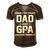 G Pa Grandpa Gift I Have Two Titles Dad And G Pa Men's Short Sleeve V-neck 3D Print Retro Tshirt Brown