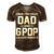 G Pop Grandpa Gift I Have Two Titles Dad And G Pop Men's Short Sleeve V-neck 3D Print Retro Tshirt Brown