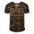 Gift For First Fathers Day New Dad To Be From 2018 Ver2 Men's Short Sleeve V-neck 3D Print Retro Tshirt Brown