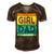 Girl Dad With Daughters For Men Men's Short Sleeve V-neck 3D Print Retro Tshirt Brown