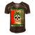 Glaucoma Warrior Skull Women Vintage Green Ribbon Glaucoma Glaucoma Awareness Men's Short Sleeve V-neck 3D Print Retro Tshirt Brown