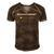 Government Very Bad Would Not Recommend Men's Short Sleeve V-neck 3D Print Retro Tshirt Brown