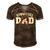 Gymnast Cheer Dad - Gymnastics Dad Men's Short Sleeve V-neck 3D Print Retro Tshirt Brown
