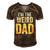 Having A Weird Dad Builds Character Im The Weird Dad Men's Short Sleeve V-neck 3D Print Retro Tshirt Brown