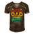 I Have Two Titles Dad And Grandpa Funny Fathers Day Cute Men's Short Sleeve V-neck 3D Print Retro Tshirt Brown