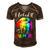 I Licked It So Its Mine Funny Lesbian Gay Pride Lgbt Flag Men's Short Sleeve V-neck 3D Print Retro Tshirt Brown