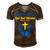 I Stand With God And Ukraine Christian Cross Faith Christ Men's Short Sleeve V-neck 3D Print Retro Tshirt Brown