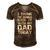 I Think Im Gonna Kick It With My Dad Today Funny Fathers Day Gift Men's Short Sleeve V-neck 3D Print Retro Tshirt Brown