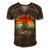 Master Of The Campfire Camping Retro Camper Men's Short Sleeve V-neck 3D Print Retro Tshirt Brown