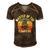 Master Of The Campfire Camping Vintage Camper Men's Short Sleeve V-neck 3D Print Retro Tshirt Brown