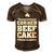 Mens Corned Beefcake Funny St Patricks Day 551 Trending Shirt Men's Short Sleeve V-neck 3D Print Retro Tshirt Brown