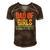 Mens Dad Of Girls Outnumbered Fathers Day Men's Short Sleeve V-neck 3D Print Retro Tshirt Brown