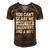 Mens Father You Cant Scare Me I Have Four Daughters And A Wife Men's Short Sleeve V-neck 3D Print Retro Tshirt Brown