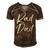 Mens Fun Fathers Day Gift From Son Cool Quote Saying Rad Dad Men's Short Sleeve V-neck 3D Print Retro Tshirt Brown