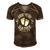Mens Soon To Be Daddy 2022 Fathers Day First Time Dad Pregnancy Men's Short Sleeve V-neck 3D Print Retro Tshirt Brown