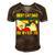 Mens Vintage Best Cat Dad Ever Bump Fit 240 Shirt Men's Short Sleeve V-neck 3D Print Retro Tshirt Brown