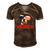 Merica Bernese Mountain Dog American Flag 4Th Of July Men's Short Sleeve V-neck 3D Print Retro Tshirt Brown