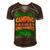 Modern Day Camping Is An Uncharged Phone Men's Short Sleeve V-neck 3D Print Retro Tshirt Brown