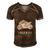 Motorcycle Ugly Christmaser Xmas 471 Shirt Men's Short Sleeve V-neck 3D Print Retro Tshirt Brown