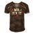Mr Fix It Fathers Day Hand Tools Papa Daddy Men's Short Sleeve V-neck 3D Print Retro Tshirt Brown