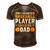 My Favorite Baseball Player Calls Me Dad 819 Trending Shirt Men's Short Sleeve V-neck 3D Print Retro Tshirt Brown