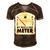 My Give A Shit Meter Is Empty Sarcastic Autocollant 393 Trending Shirt Men's Short Sleeve V-neck 3D Print Retro Tshirt Brown