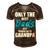 Only The Best Dad Get Promoted To Grandpa Fathers Day T Shirts Men's Short Sleeve V-neck 3D Print Retro Tshirt Brown