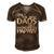Only The Best Dads Get Promoted To Papaw Gift Men's Short Sleeve V-neck 3D Print Retro Tshirt Brown