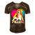 Pansexual Beagle Rainbow Heart Pride Lgbt Dog Lover 56 Beagle Dog Men's Short Sleeve V-neck 3D Print Retro Tshirt Brown