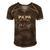 Papa On Cloud Wine New Dad 2018 And Baby Men's Short Sleeve V-neck 3D Print Retro Tshirt Brown