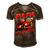 Papa Pit Crew Race Car Birthday Party Racing Family Men's Short Sleeve V-neck 3D Print Retro Tshirt Brown