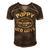 Poppy Because Grandpa Is For Old Guys Men's Short Sleeve V-neck 3D Print Retro Tshirt Brown